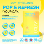 UPLIV Popping Probiotic Sea Salt Pineapple chewable tablets product detail image 02